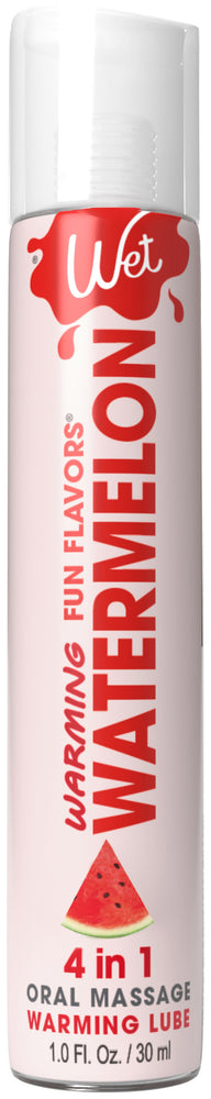 "Wet Warming Fun Flavors - Watermelon - 4 in 1 Lubricant 1 Oz WT20441"