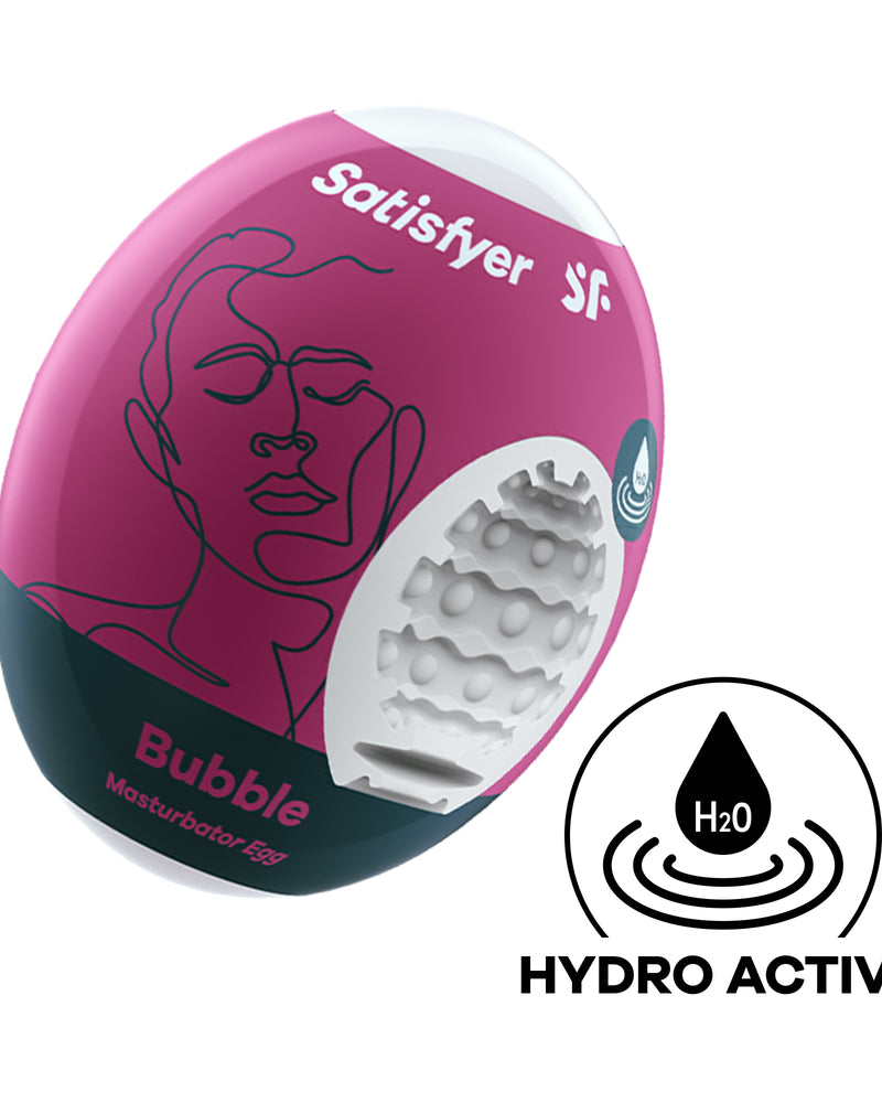 3 Pc Set Masturbator Egg - Bubble - Violet