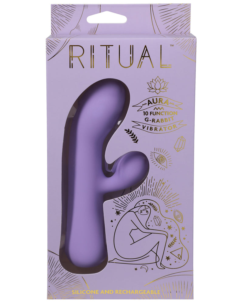 "Ritual - Aura - Rechargeable Silicone Rabbit Vibe - Lilac DJ7000-05-BX"