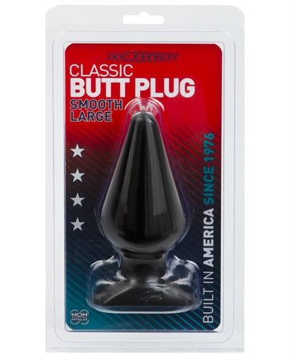 "Classic Butt Plug Smooth - Large - Black DJ0244-06"