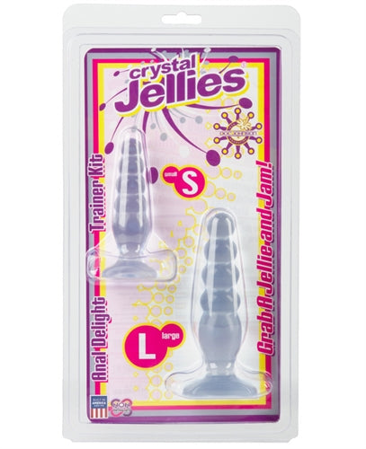 "Crystal Jellies Anal Delight Trainer Kit - Clear DJ0283-11"