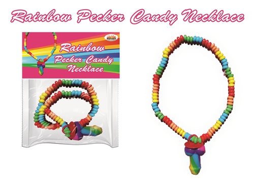 "Rainbow Pecker Candy Necklace HTP2977"