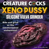 Xeno Pussy Vulva Silicone Grinder - Red/black