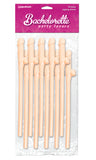 "Bachelorette Party Favors - Dicky Sipping Straws - Light - 10 Piece PD6203-01"