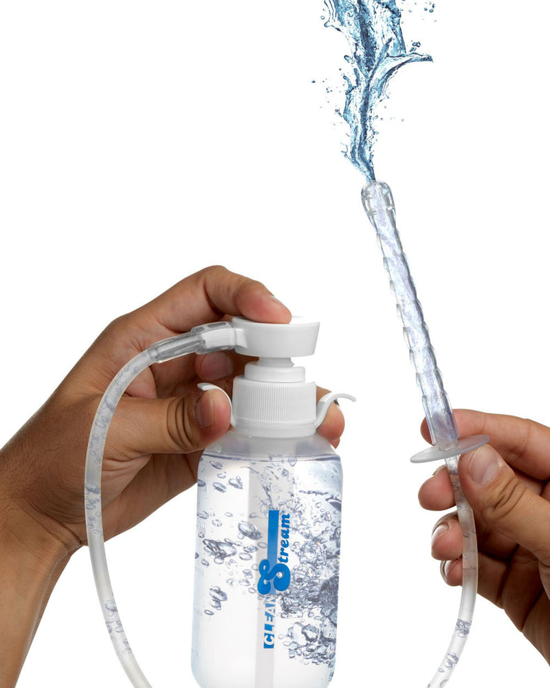 Pump Action Enema Bottle With Nozzle