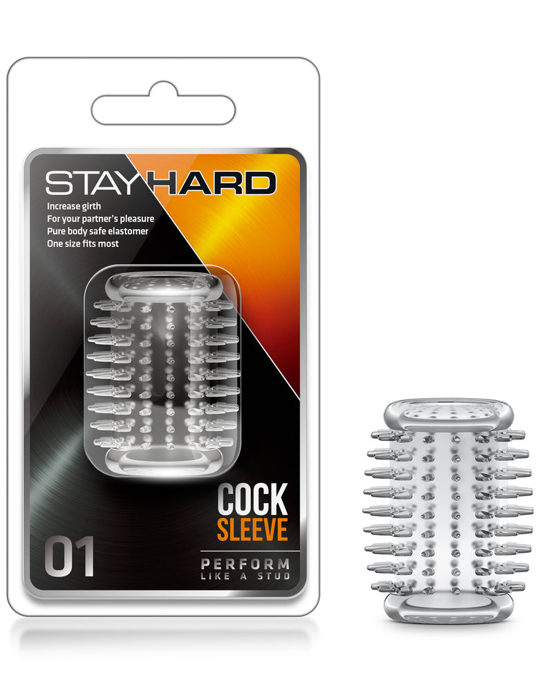 "Stay Hard Cock Sleeve 01 - Clear BL-00102"