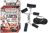 "Dominant Submissive 4 Cuffs and Collar - Black NW2280-0"