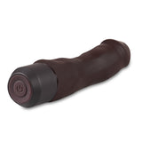 Dr. Skin Silicone  Dr. Steve - 7 Inch Vibrating Dildo - Brown