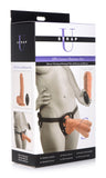 10x Groove Harness with Vibrating & Rotating Dildo - Flesh