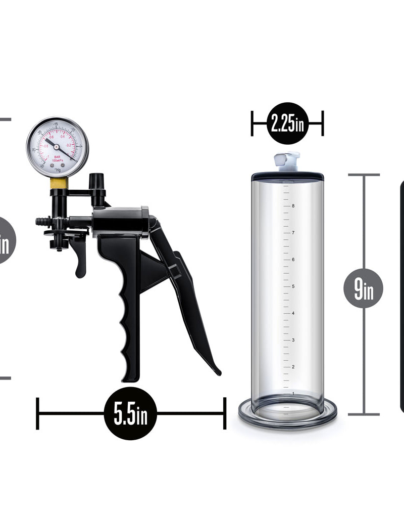Performance - Vx8 Premium Penis Pump System With Silicone Cock Strap - Clear