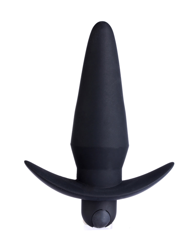 Cody Silicone Vibrating Anal Plug - Black