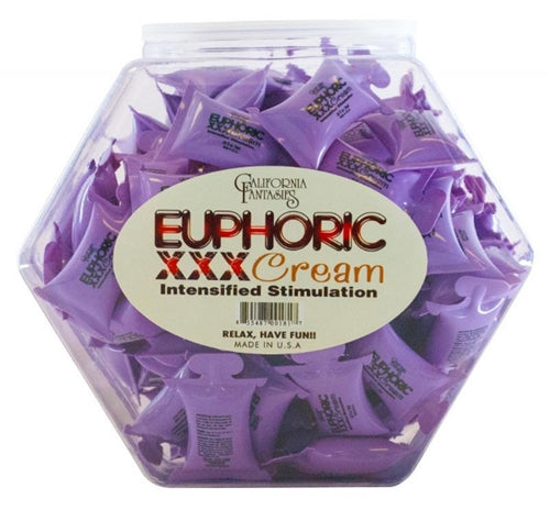"Euphoric XXX Cream - 72 Piece Fishbowl - 10 ml Pillows CF-EUR-10D"