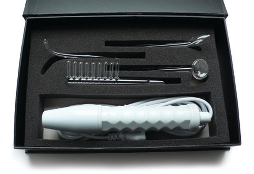 "Neon Wand Electrosex Kit - White Handle - Red Electrode KL-933"