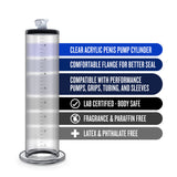 Performance - 9 Inch X 1.75 Inch Penis Pump Cylinder  Clear