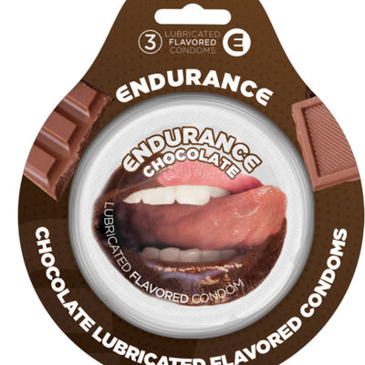 "Endurance Condoms - Chocolate -3 Pack HTP2098"