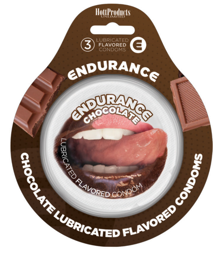 "Endurance Condoms - Chocolate -3 Pack HTP2098"