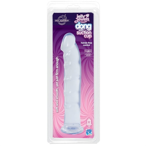 "Juicy Jewels - Dong With Suction Cup - Clear DJ7012-03"