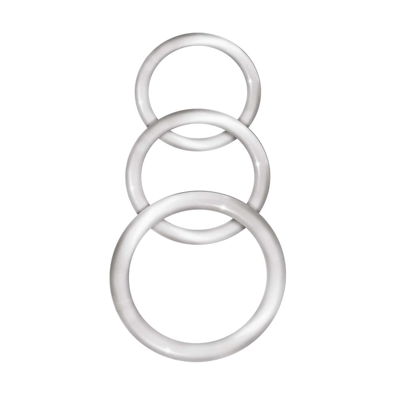 "Enhancer Silicone Cockrings - Clear NW3057"