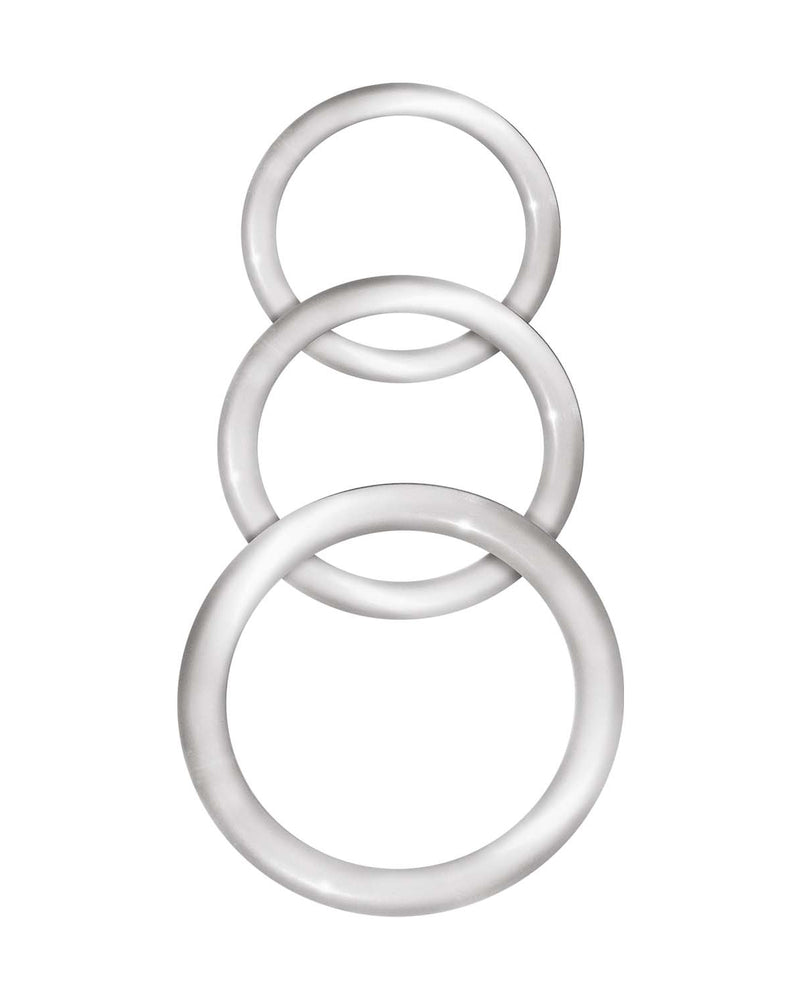 "Enhancer Silicone Cockrings - Clear NW3057"