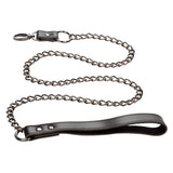 Euphoria Collection Collar With Chain Leash - Black