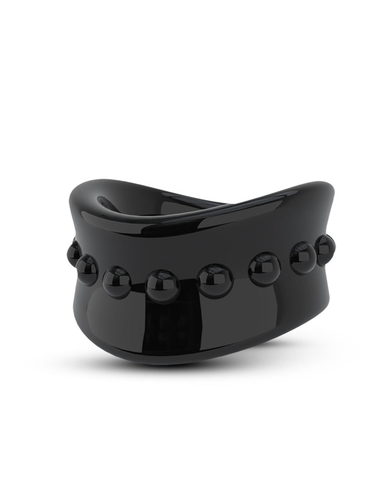 "Stay Hard - Beef Ball Stretcher - 1.5 Inch Diameter - Black BL-93325"