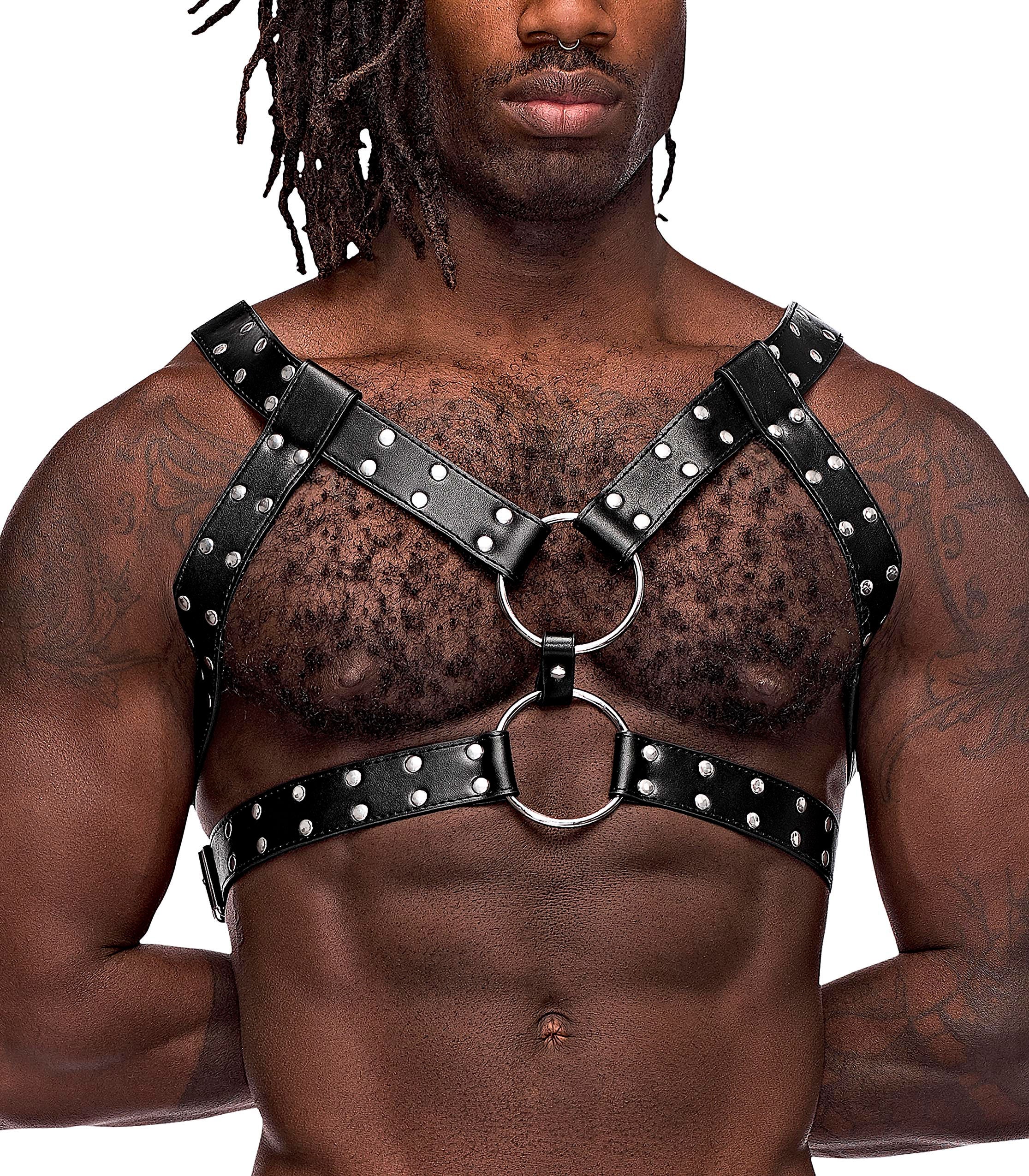 Gemini Leather Harness - One Size - Black