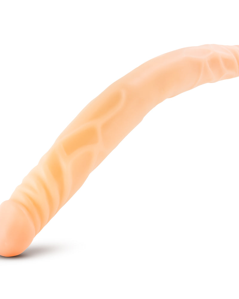 B Yours 14 Inch Double Dildo - Beige