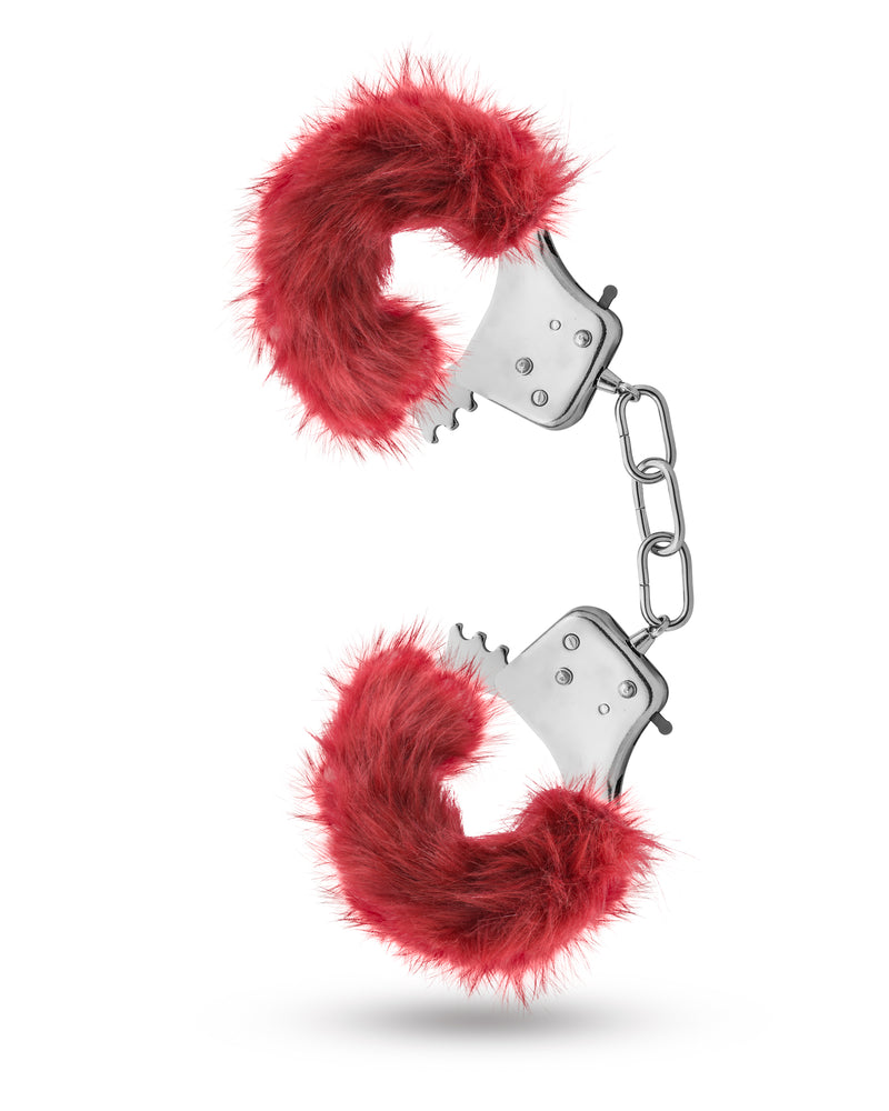 "Temptasia - Plush Fur Cuffs - Burgundy BL-55510"