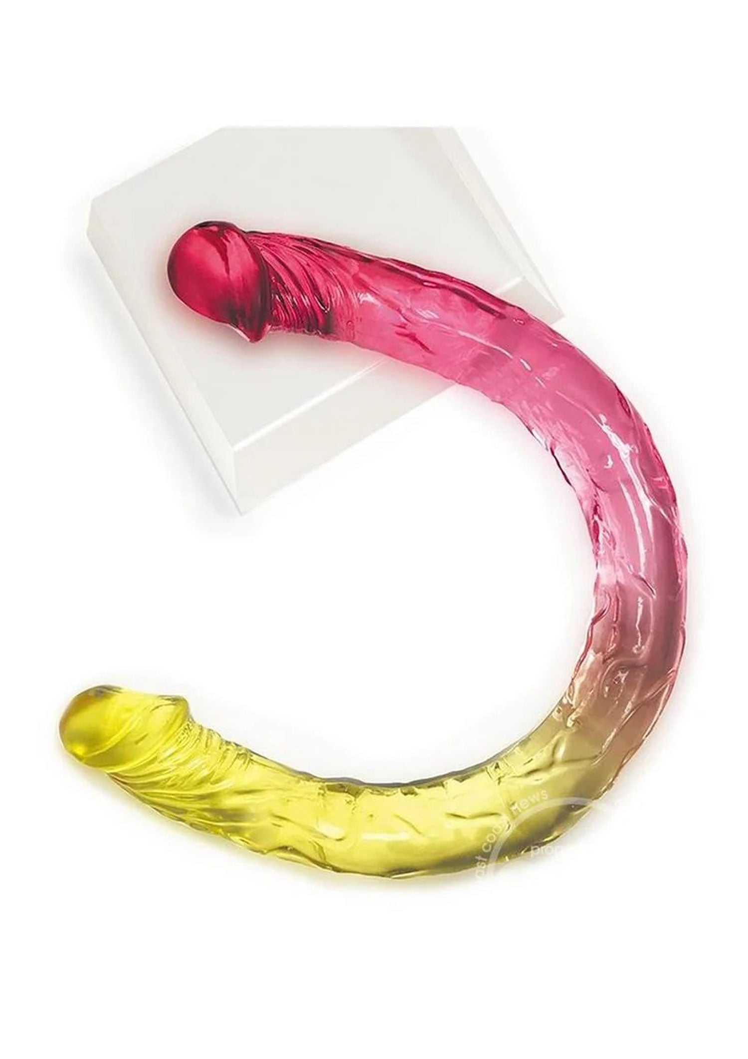 Shades - 17 Inch Double Dong - Pink and Yellow