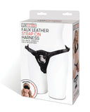 Patent Leather Strap-on Harness - Black