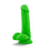 Neo - 6 Inch Dual Density Cock with Balls - Neon Green