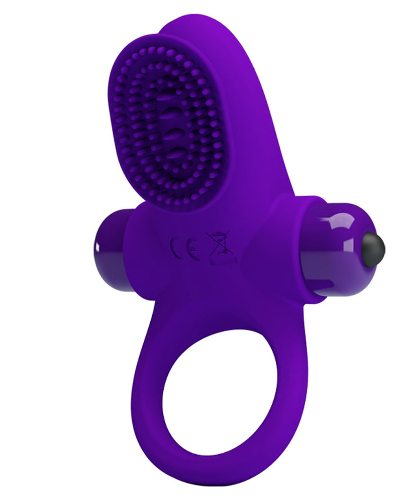 Pretty Love Vibrating Cock Ring II - Purple