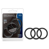 "Performance - Vs3 Pure Premium Silicone Cockrings - Large - Black BL-72815"