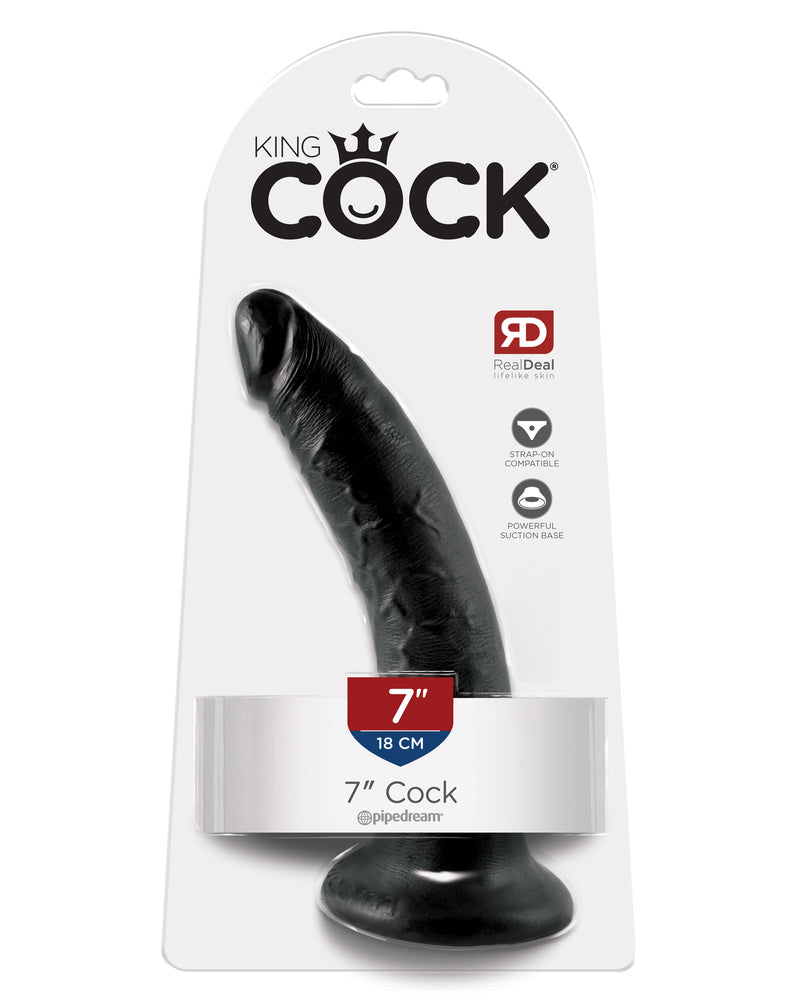 King Cock 7-Inch Cock - Black