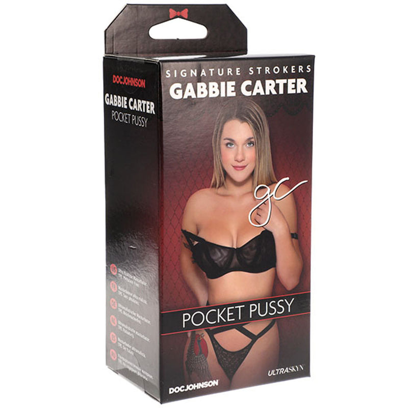 "Signature Strokers - Gabbie Carter - Ultraskyn Pocket Pussy DJ5510-28-BX"