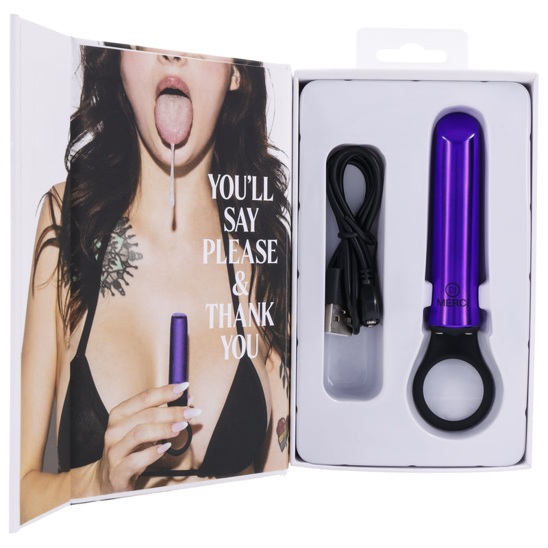 "Merci - Power Play With Silicone Grip Ring - Violet DJ2402-61-BX"