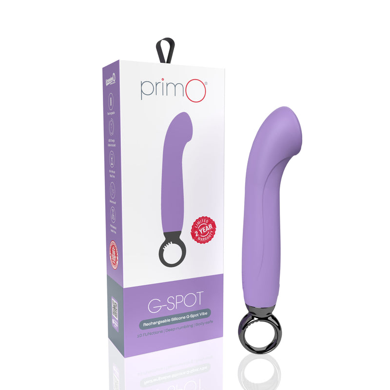 "Primo G-Spot Rechargeable Vibrator - Lilac AP3-LL"