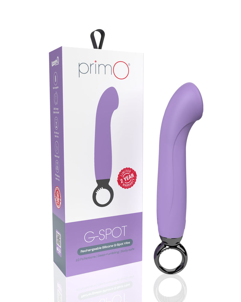 "Primo G-Spot Rechargeable Vibrator - Lilac AP3-LL"