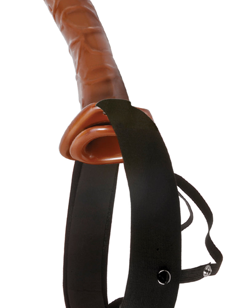 "Fetish Fantasy Series 10 Inch Chocolate Dream Hollow Strap-On PD3948-00"