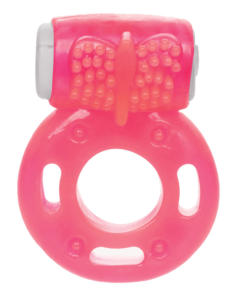 Foil Pack Vibrating Ring - Pink