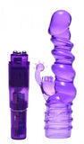 "Royal Rocket Ribbed Rabbit Vive - Purple TV-AE561"