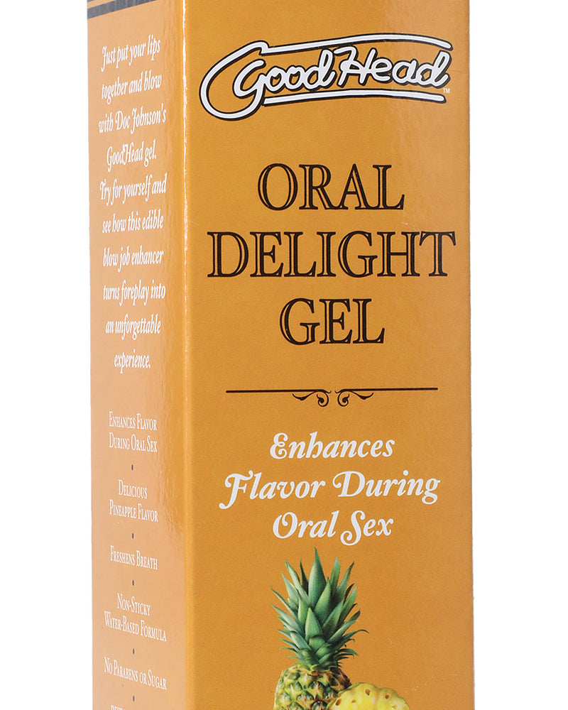 "Goodhead - Oral Delight Gel - Pineapple - 4 Oz. DJ1361-10-BX"