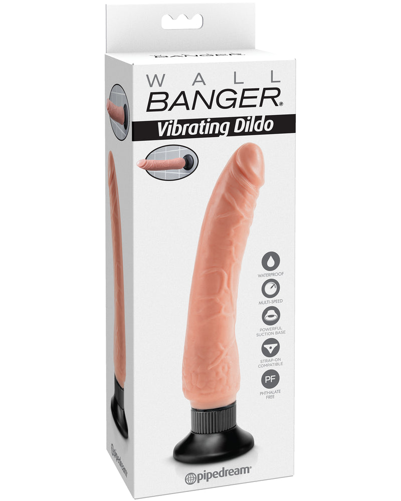 Wall Banger - Vibrating Dildo - Beige