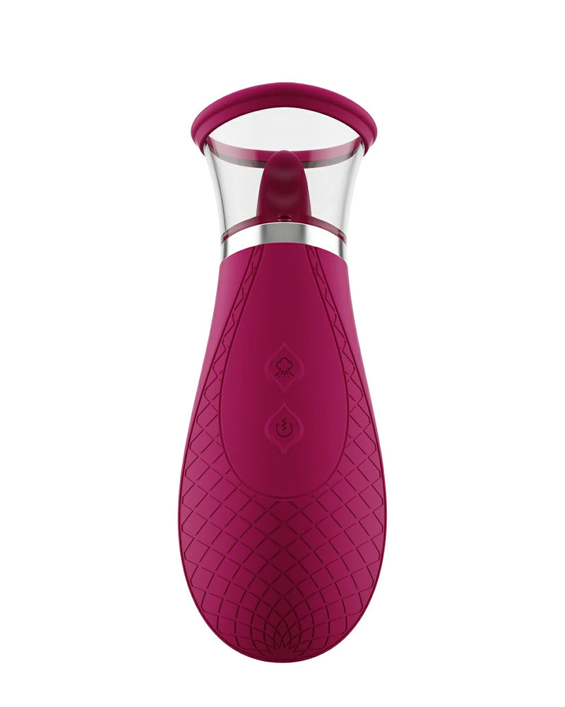 "Scioness - Sucking and Licking Clitoral Stimulator - Wine Purple H-TE-07-687RW"