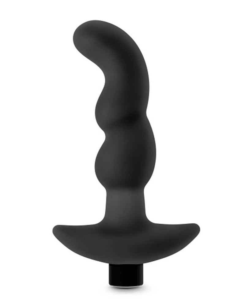 Anal Adventures- Platinum - Silicone Vibrating Prostate Massager 03- Black