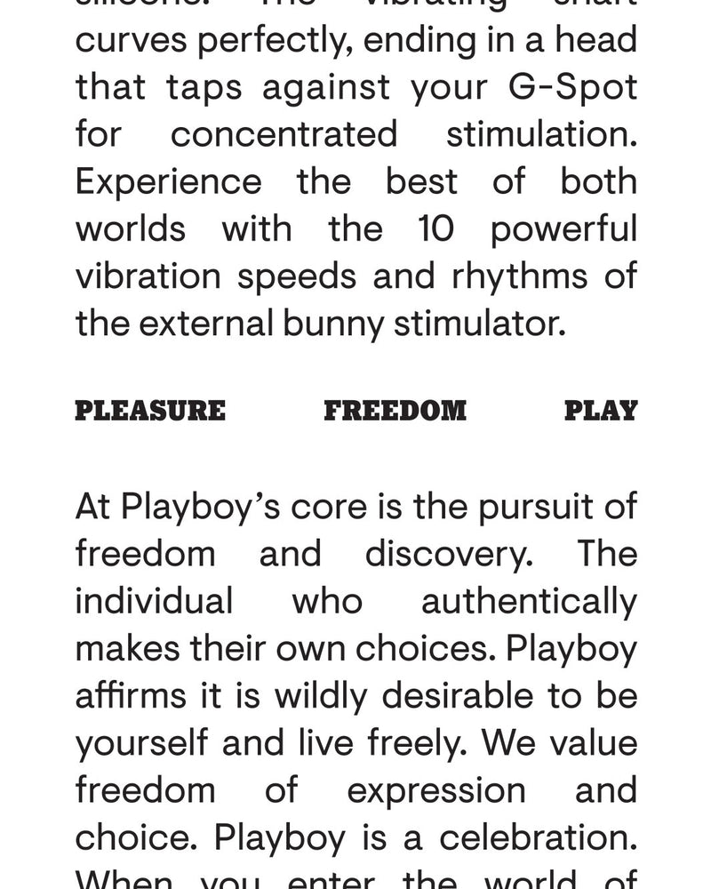 "Playboy Pleasure - Thumper - Rabbit Vibrator - Wild Aster PB-RS-2352-2"