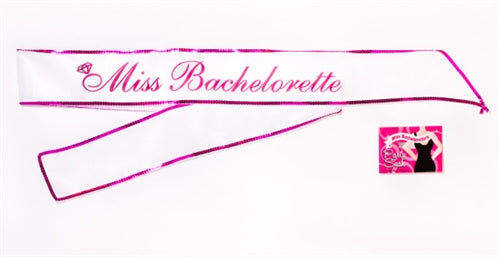 "Miss Bachelorette Sash - White LG-NVC005"