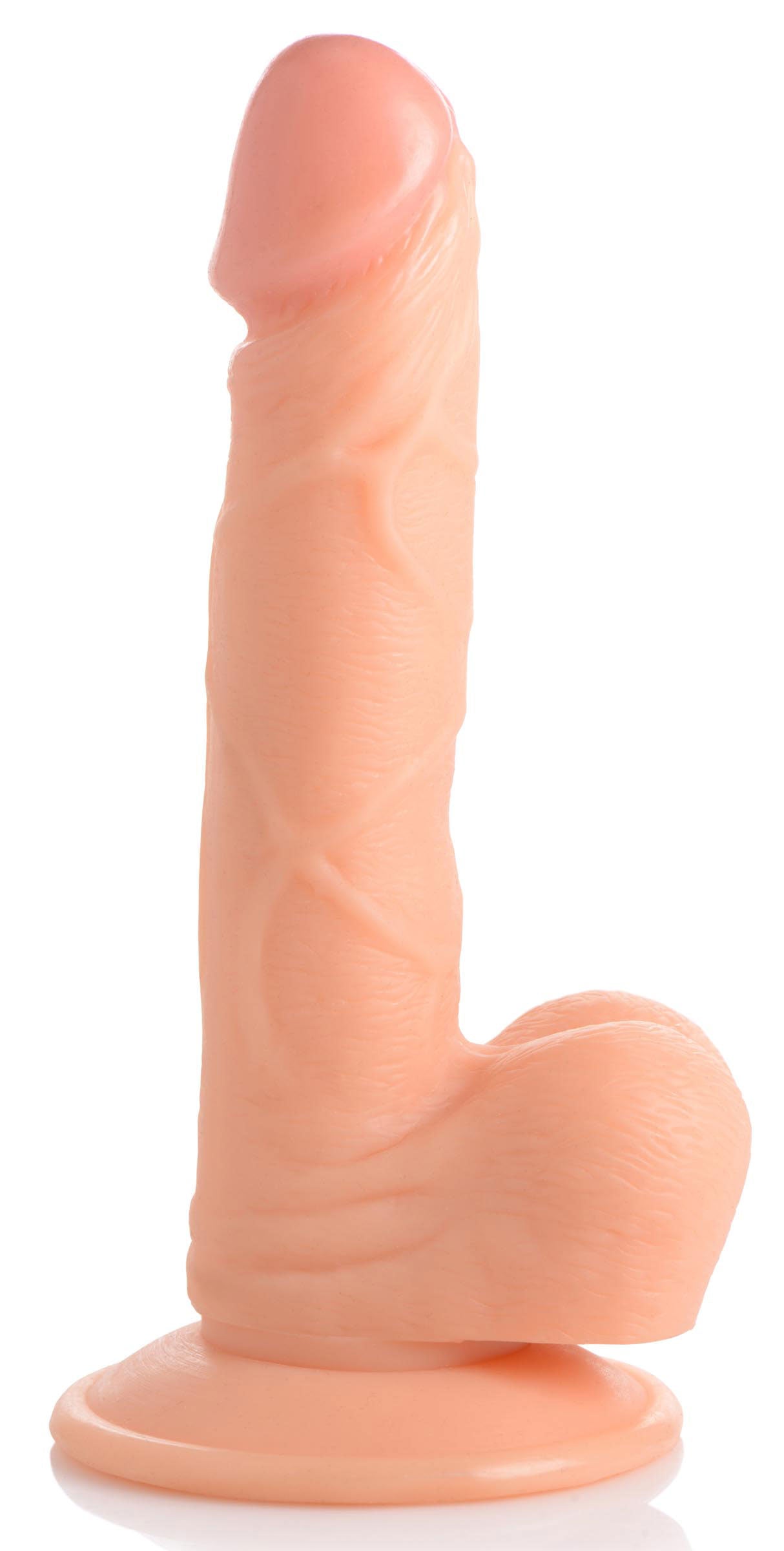 Pop Pecker 6.5 Inch Dildo With Balls - Light