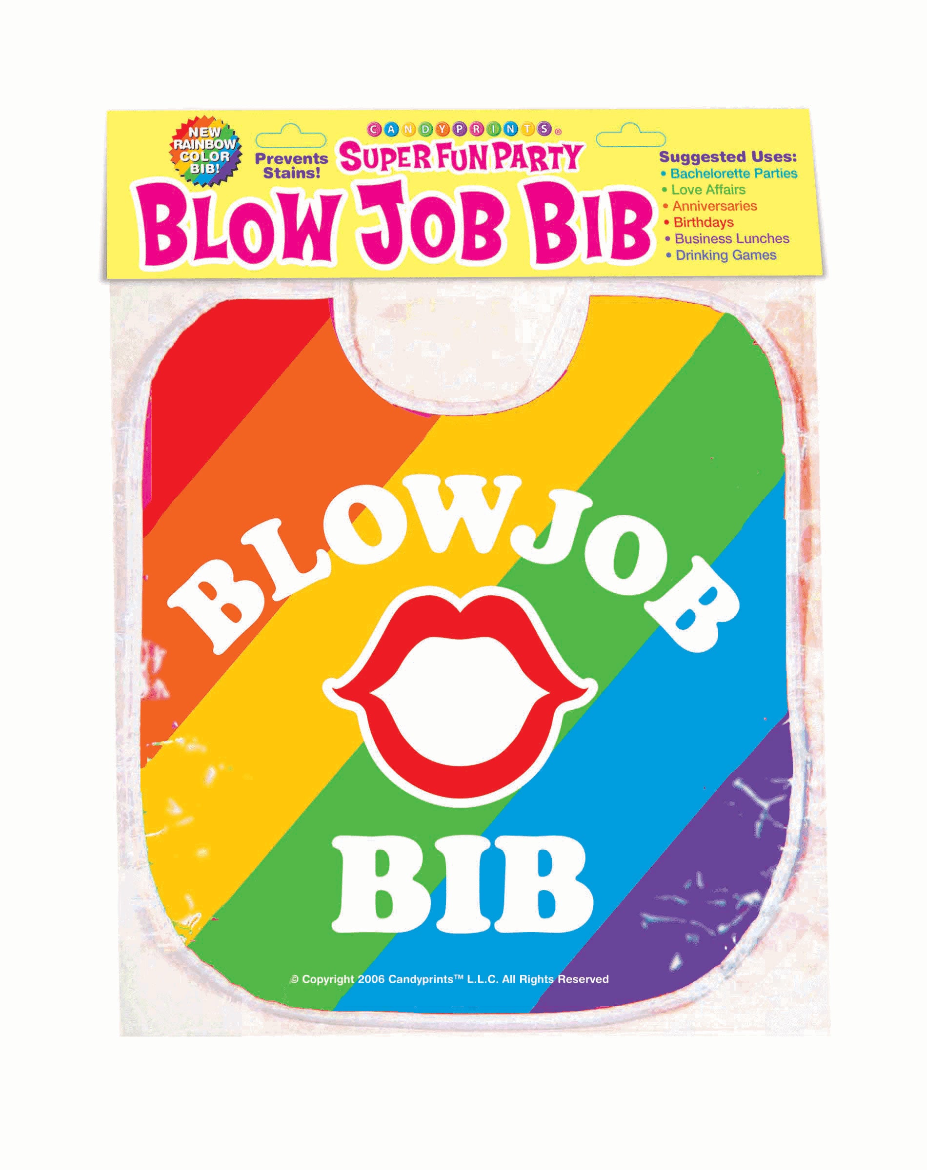 Blow Job Bib - Rainbow