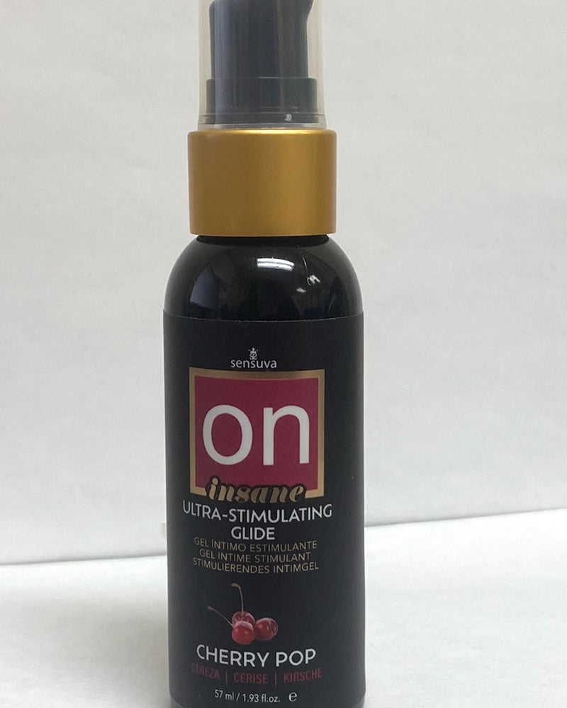 "On Insane Ultra-Stimulating Glide Cherry Pop 2oz-57ml Bottle SEN-VL776-ML"